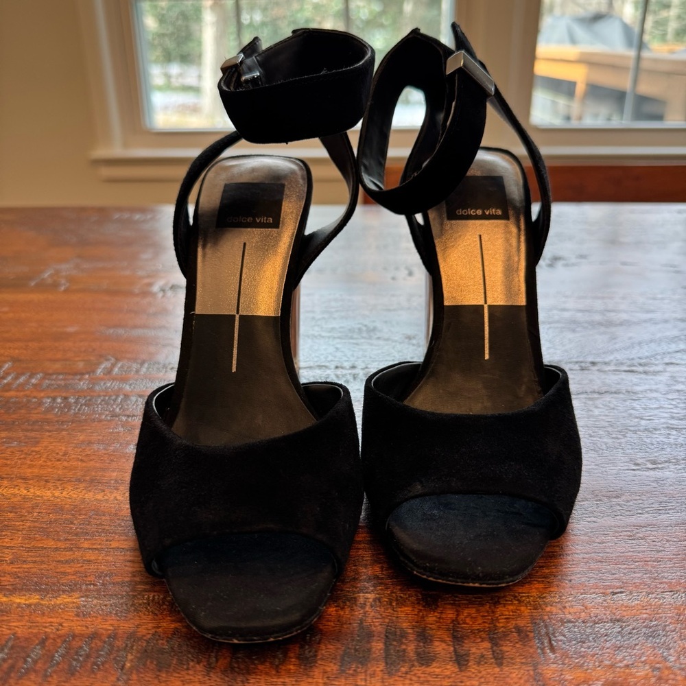 Dolce Vita Black Suede Heels
